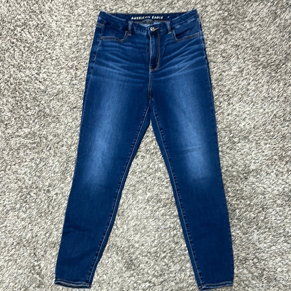 American Eagle Outfitters Women's Curvy High Rise Jegging size 12 LONG